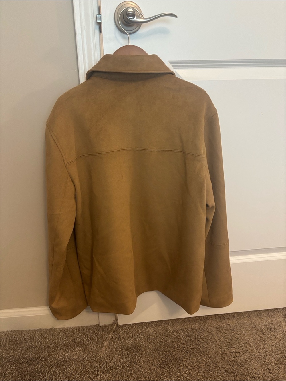 Abercrombie & Fitch Women's Suede Jacket in Tan - Picture 4 of 4